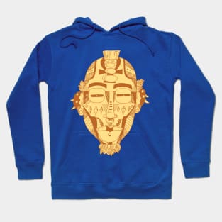 Terracotta African Mask 5 Hoodie